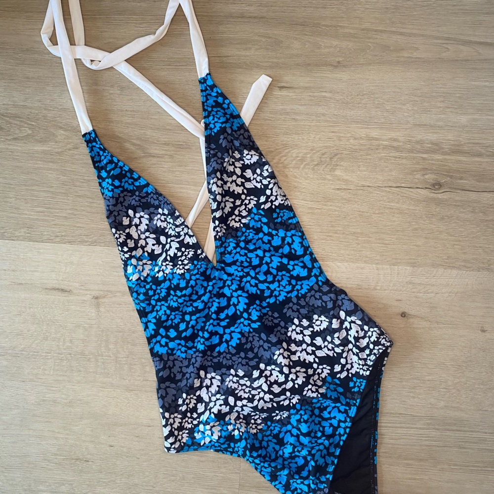 Blue and Black One Piece